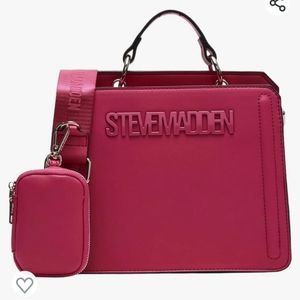 Brand New With Tags Steve Madden - Cranberry Bevelyn Satchel